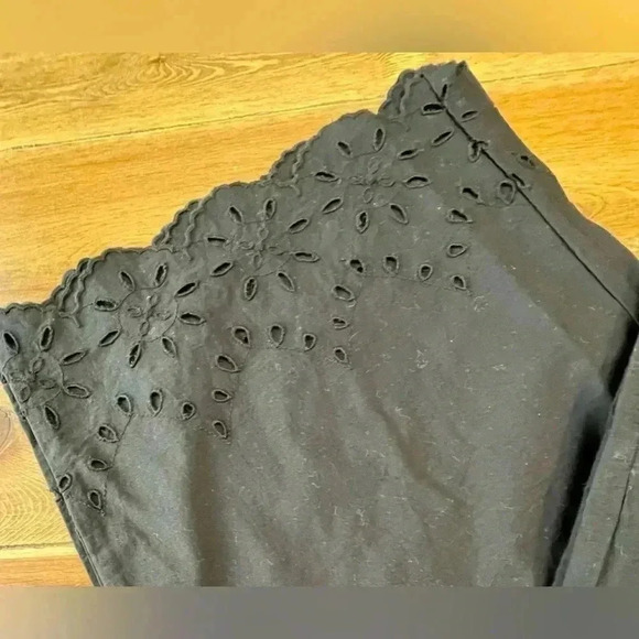 Loft | Cropped Cotton Pants | Comfort Waist / Wideleg | Med - Picture 2 of 5